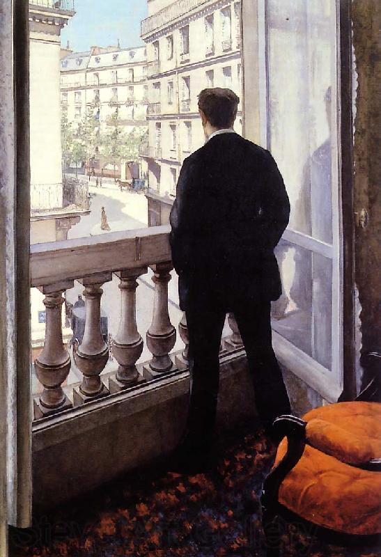 Gustave Caillebotte Young Man at his Window Germany oil painting art